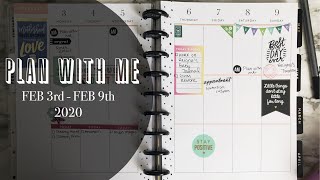 PLAN WITH ME: Week of February 3rd  February 9th 2020 |The Happy Planner!