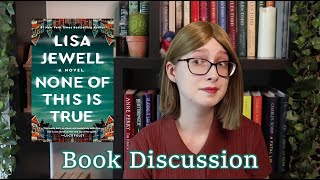 None of This is True | Book Discussion | Lisa Jewell