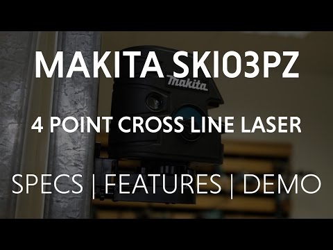 MAKITA SK103PZ CROSS LINE LASER WITH 4 POINTS - from Toolstop