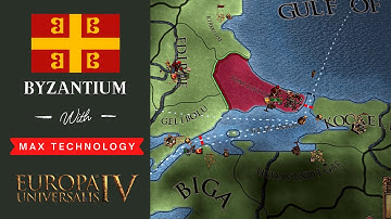 EU4 Timelapse but BYZANTIUM has Max Technology