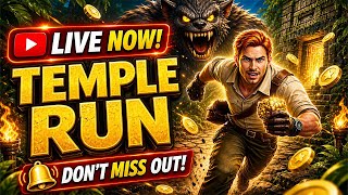 TEMPLE RUN LIVE 🔴 Non-Stop Running Challenge! #templerun #livestream #gaming #shorts