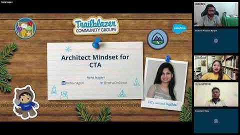 What should be @salesforce Architect mindset for @salesforce CTA with Neha Nagori? #salesforce  #cta