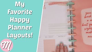 My Favorite Happy Planner Layouts!