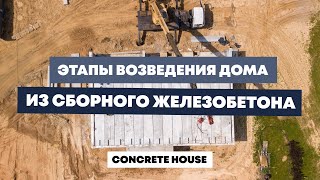 Этапы возведения дома из сборного железобетона | CONCRETE HOUSE