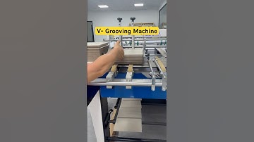 V-Grooving Machine for rigid box #boxmaker #packagingmachine #boxmaking