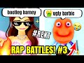 🔥ROASTING people in ROBLOX Rap Battles THREE😎