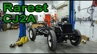 The Rarest Factory Jeep | OneOfAKind CJ2A with Willys MB WWII Frame