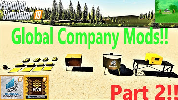 Global Company Mods Tutorial! |  Part 2! | Honey Hive! | #FS19 | #CJFarms | #GlobalCompany