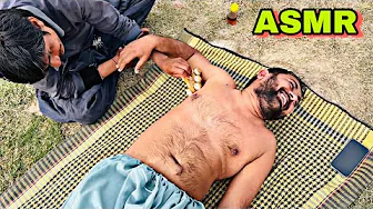 ASMR Full Body Massage with Oil | Relaxing Belly, Armpit & Foot Massage | Ticklish Reaction