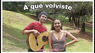 Video thumbnail of "A QUÉ VOLVISTE  - Corrido  - Mariuxi Chamba"