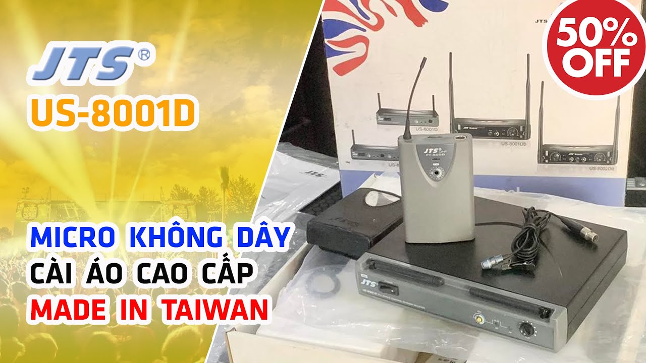 JTS US-8001D/ PT-850B/ CM-501 // Micro Không Dây Cài Áo Cao Cấp - Nhập Khẩu Đài Loan 