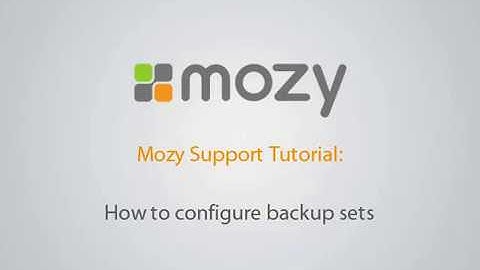 How to configure backup sets (MozyHome)