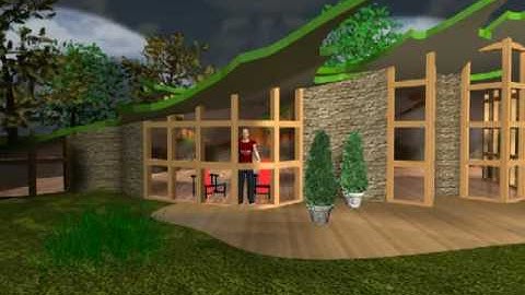 maple leaf house 3D rendering