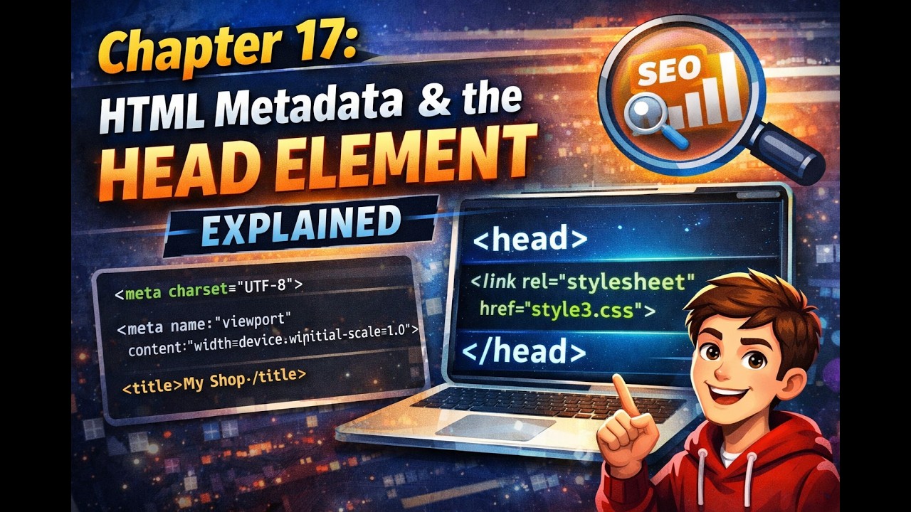 Metadata in HTML Head – Absolute Beginner Friendly Tutorial - YouTube