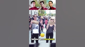 Spider-Man Actors With Paparazzies + Meanwhile Tobey Maguire ☠️🤬😂