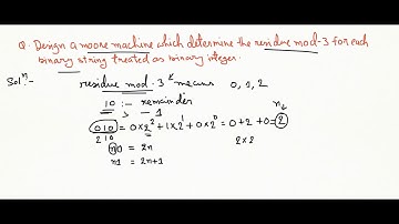 Moore Machine Example 1