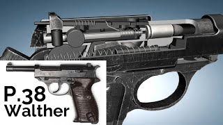 3D Animation: How the Walther P.38 Pistol worked (WWII)