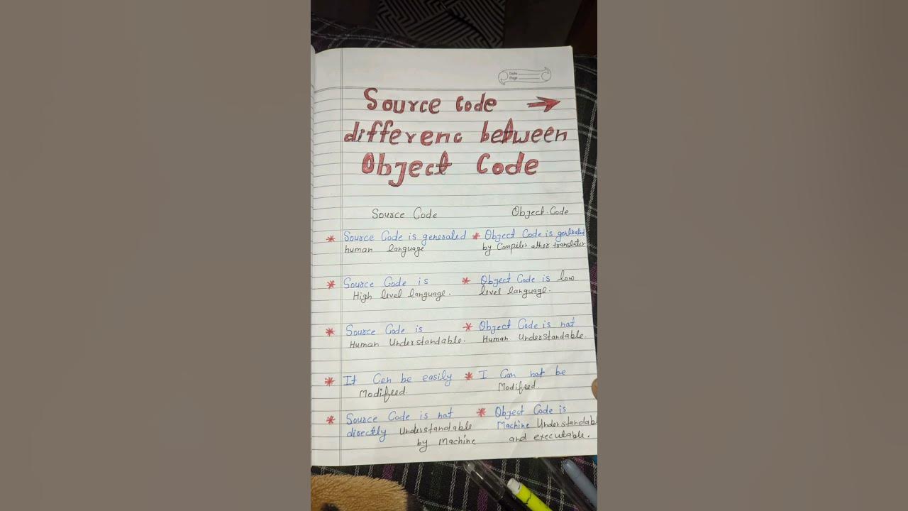 Source code VS Object code - YouTube