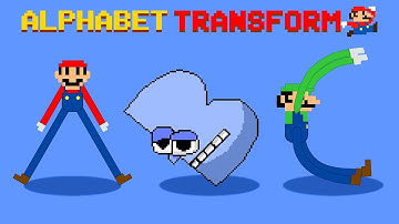 Alphabet Lore (A-Z) But Transformed from Super Mario Bros #2 | Alphabet Lore Plush toy |GM Animation