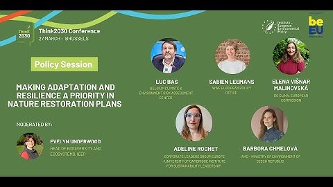 Think2030 Conference |#Science4Policy session: Adaptation and resilience in nature restoration plans