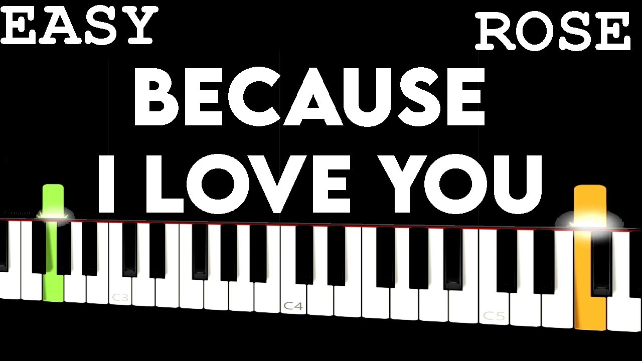 ROSÉ - Because I Love You | EASY Piano Tutorial