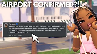 AIRPORT IN BERRY AVENUE CONFIRMED?!! 🧳✈️ | Berry Avenue RP 2024 Update