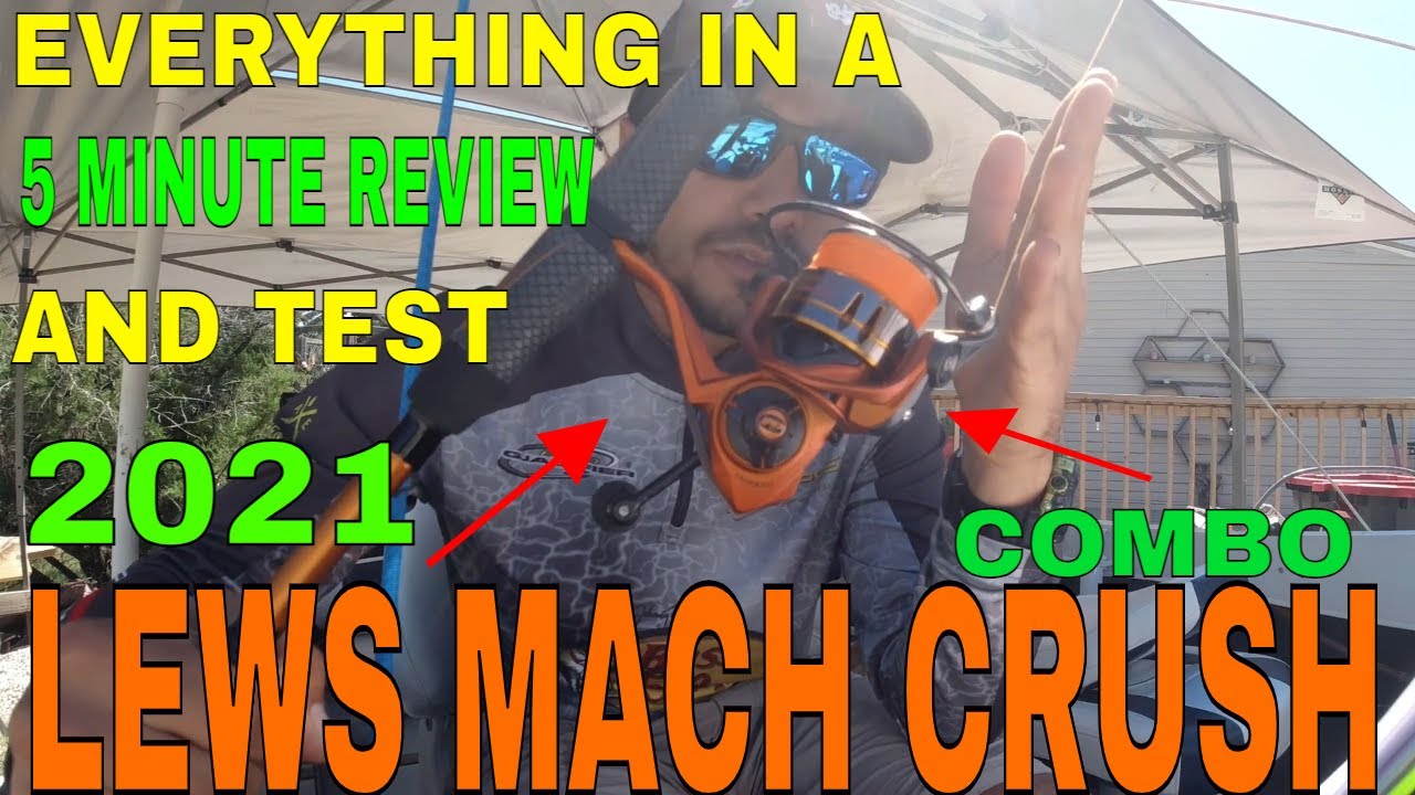 Lew's Mach Crush Spinning Reel Review [Bass Catching Demo!] 