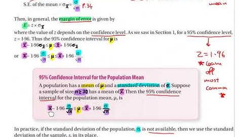 LC HL confidence intervals for the population mean