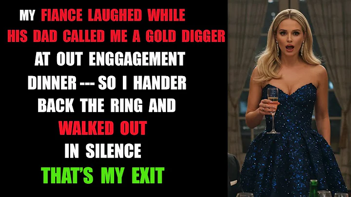 My Fiancé Laughed While His Dad Called Me a Gold Digger at Our Engagement Dinner — So I...