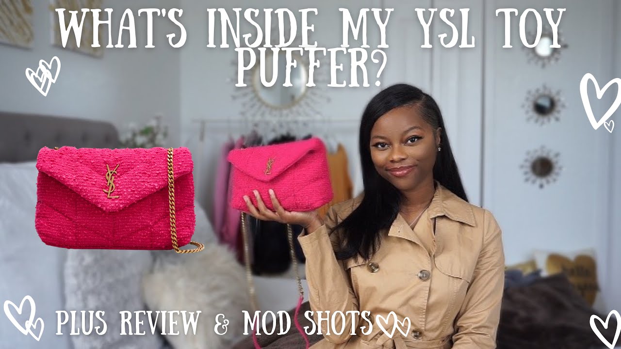 YSL MEDIUM SIZE PUFFER BAG REVEAL, WFIMG, AND COMPARISON! LV UNBOXING TO  COMPLETE MY TRIFECTA! 