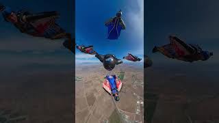 5 way formation wingsuit flight #skydiving #flying #adventure #formation #short