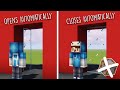How To Build Automatic Doors In Minecraft! | No Pressure Plates | No Mods Or Commands