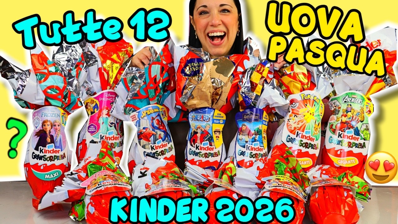 Apro TUTTE le UOVA KINDER 2026! iolanda sweets
