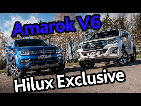 Volkswagen Amarok V6 TDI против Toyota Hilux 2.8 Exclusive