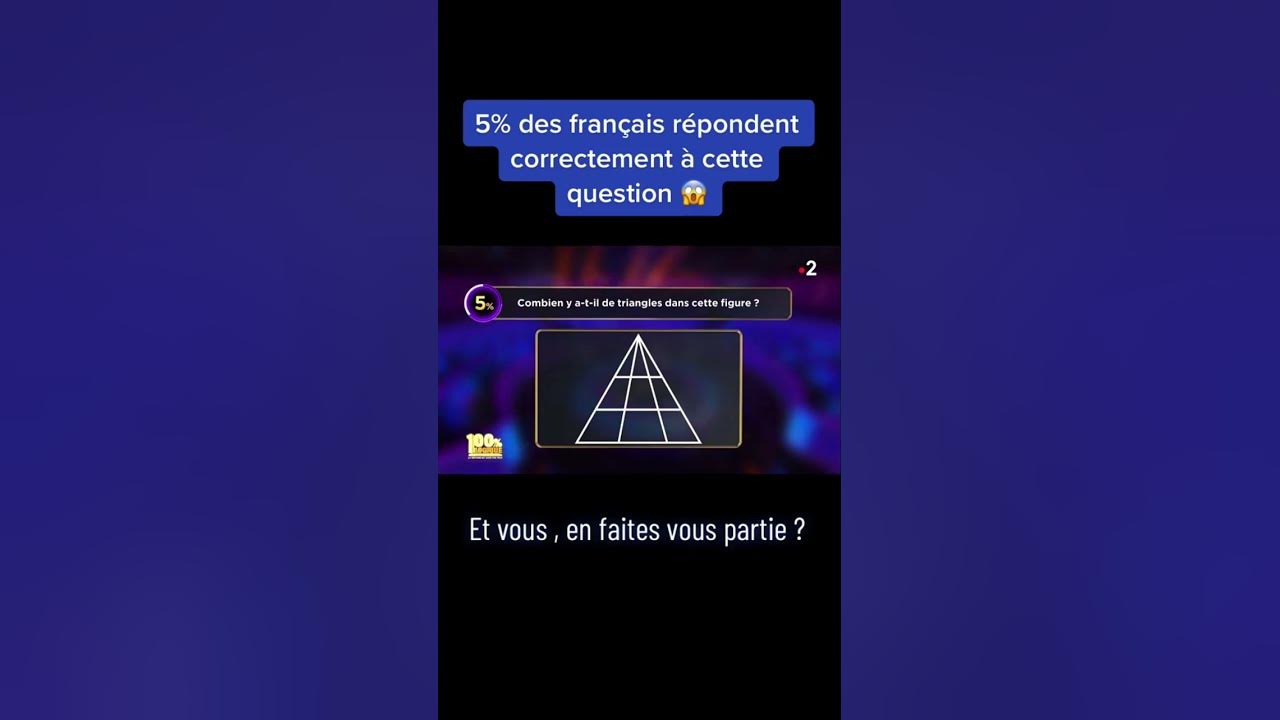 100 logique 🧠 cerveau challenge intelligence logique question emission francais france