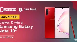 Amazon Quiz || Amazon Quize answer ||Samsung galaxy note 10 win screenshot 5
