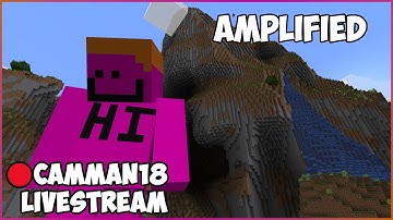 Beating Amplified Minecraft with Half A Heart... camman18 Full Twitch VOD