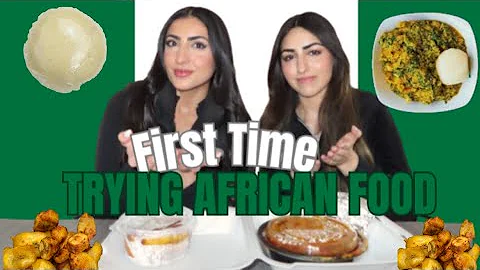 TRYING AFRICAN FOOD FOR THE FIRST TIME! (Fufu, Egusi, Oxtail)