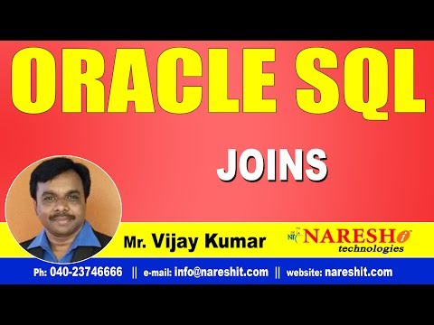 JOINS in Oracle | Oracle SQL Tutorial Videos | Mr.Vijay Kumar