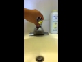How to turn on a faucet