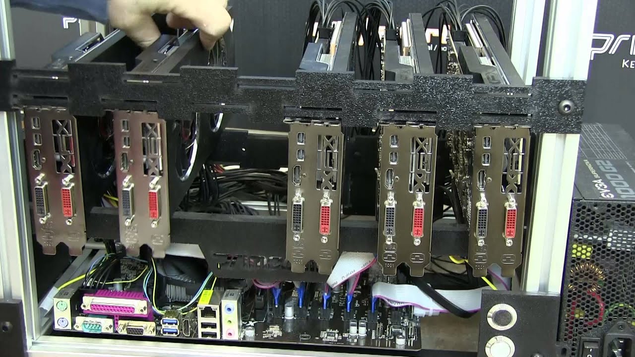 crypto mining server rack