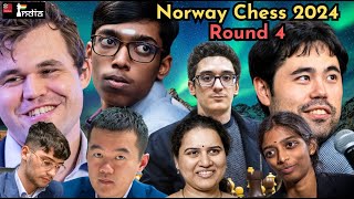 Norway Chess 2024 Round 4 | ft. Praggnanandhaa vs Nakamura