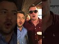 Stuart Hogg and Greig Laidlaw singing "Calon Lan"