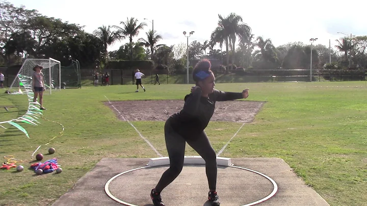 Nicole Whitaker Rotational Shotput #2 @ CCA on Feb...