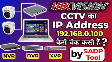 How to check Cctv ip Address by SADP Tool | Hikvision Cctv IP Address checking |Cctv IP address find