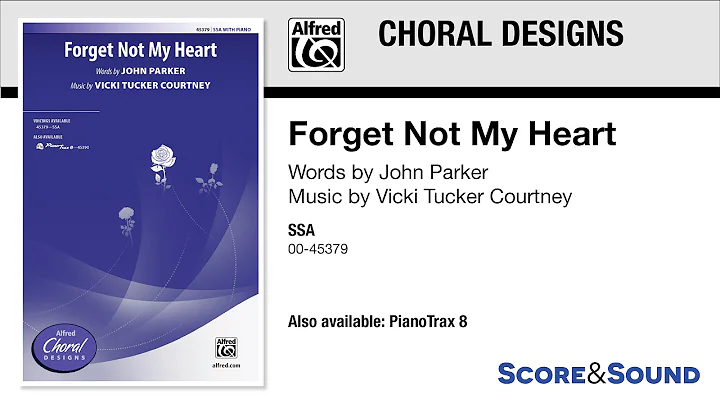 Forget Not My Heart, by Vicki Tucker Courtney  Sco...
