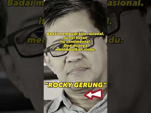 Badai Membuat Kita Rasional,Sunyi Hutan Itu SentimentalRocky GerungShorts Motivation