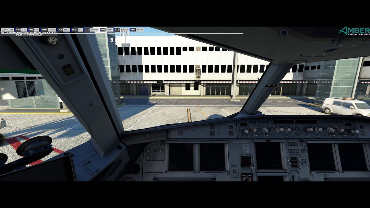 MSFS,  EDDL - LHBP, GROUP FLIGHT 2K GSX / ATC VATSIM // AMBER Virtual Airlines // www.amber.sk