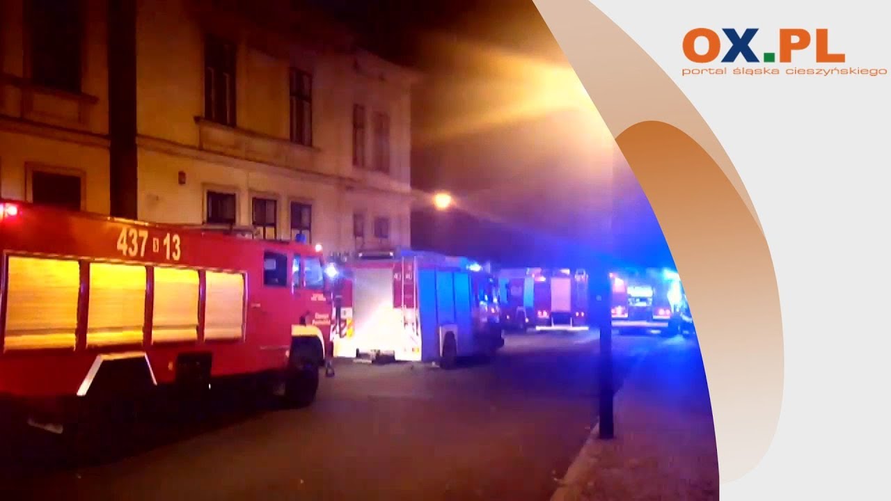 Flesz Zaprószenie Ognia W Byłej Drukarni Cieszyn 16102017 Youtube