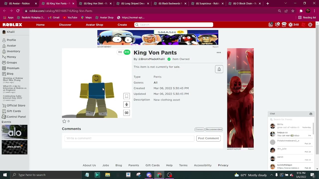 Making King Von A Roblox Account 